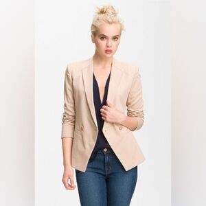 NWT Truth & Pride Truth and Pride Power Jacket Blush Beige Tan Blazer Jacket MED